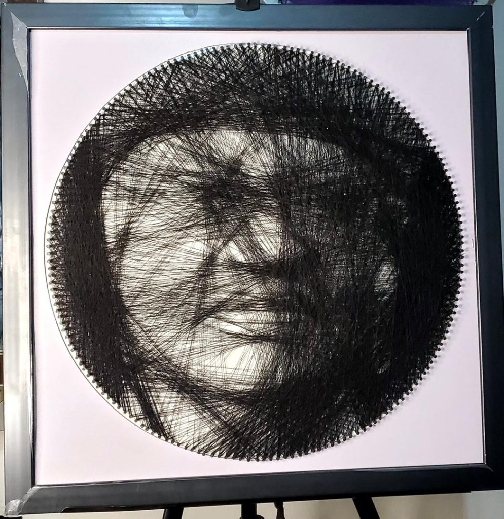 ABU present special string art to Dr. Ngozi Okonja-Iweala